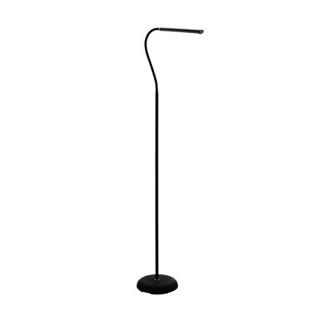 Eglo EU LAROA LED Floor Lamp – Black Office Floor Light, Touch Dimmer, 600?lm, Modern Indoor Lighting