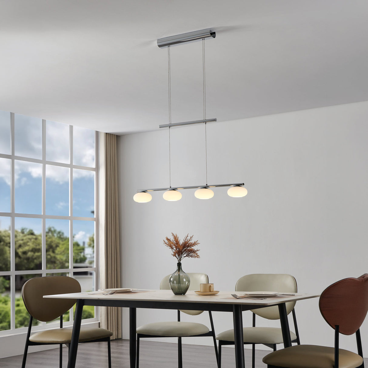 Eglo EU Seras 2 Black Steel 4-Light LED Spotlight