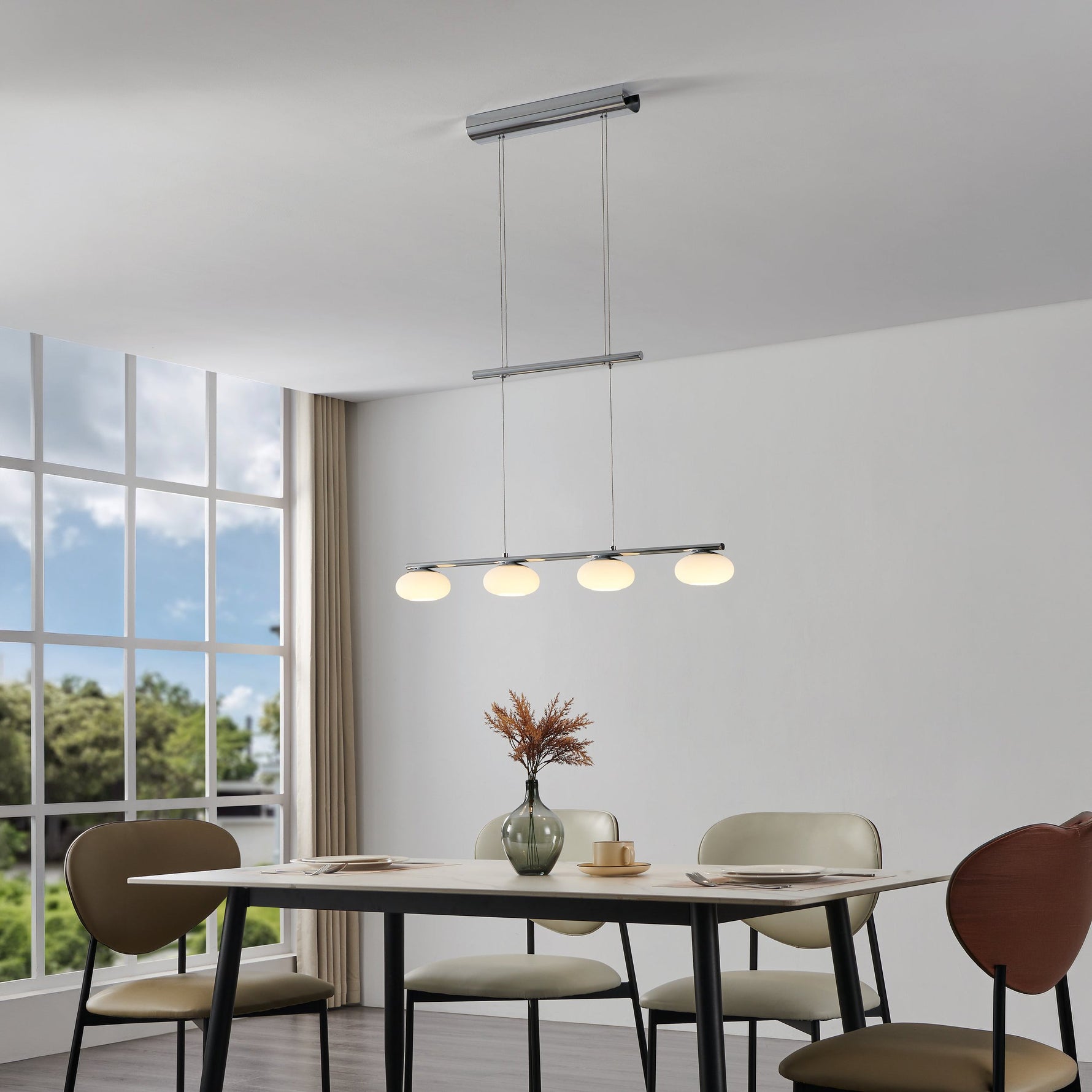 Eglo EU Seras 2 Black Steel 4-Light LED Spotlight product image - Endon Lighting from First Light Direct with great prices and fast UK delivery