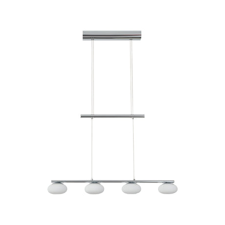 Eglo EU Aleandro 1 Chrome Steel & Glass LED 4-Light Spotlight
