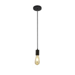 Squiggle Pendant  - Black Metal & Cables