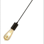 Searchlight Electric Squiggle Pendant  - Black Metal & Cables 9661BK