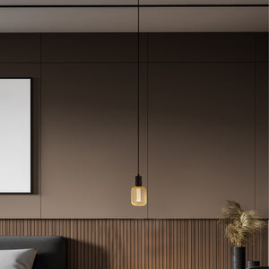 Searchlight Electric Squiggle Pendant  - Black Metal & Cables 9661BK