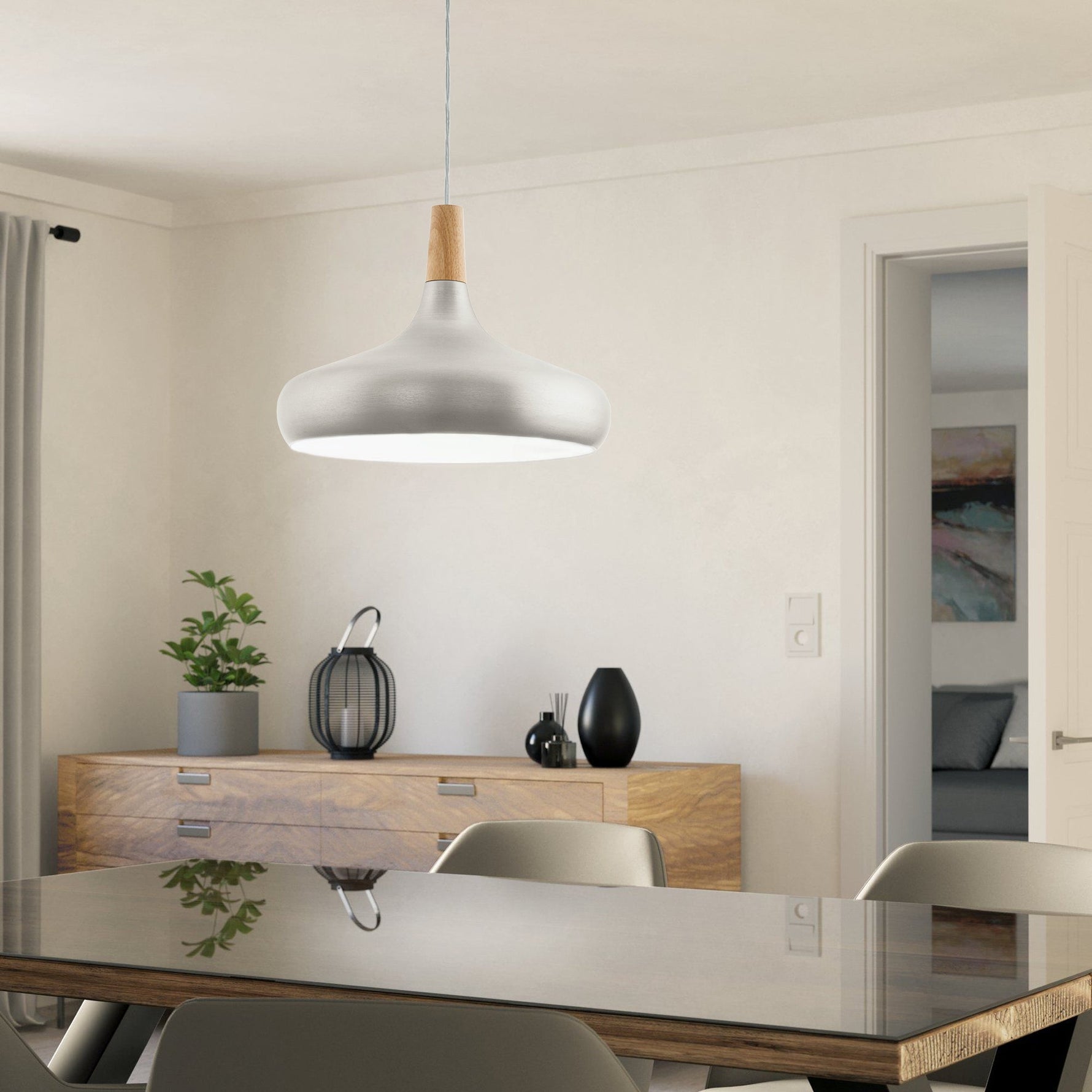 Eglo EU FUEVA?1 LED Ceiling Light – Ultra?Slim Surface Mounted Panel, Warm White, 2500?lm, White product image - Endon Lighting from First Light Direct with great prices and fast UK delivery