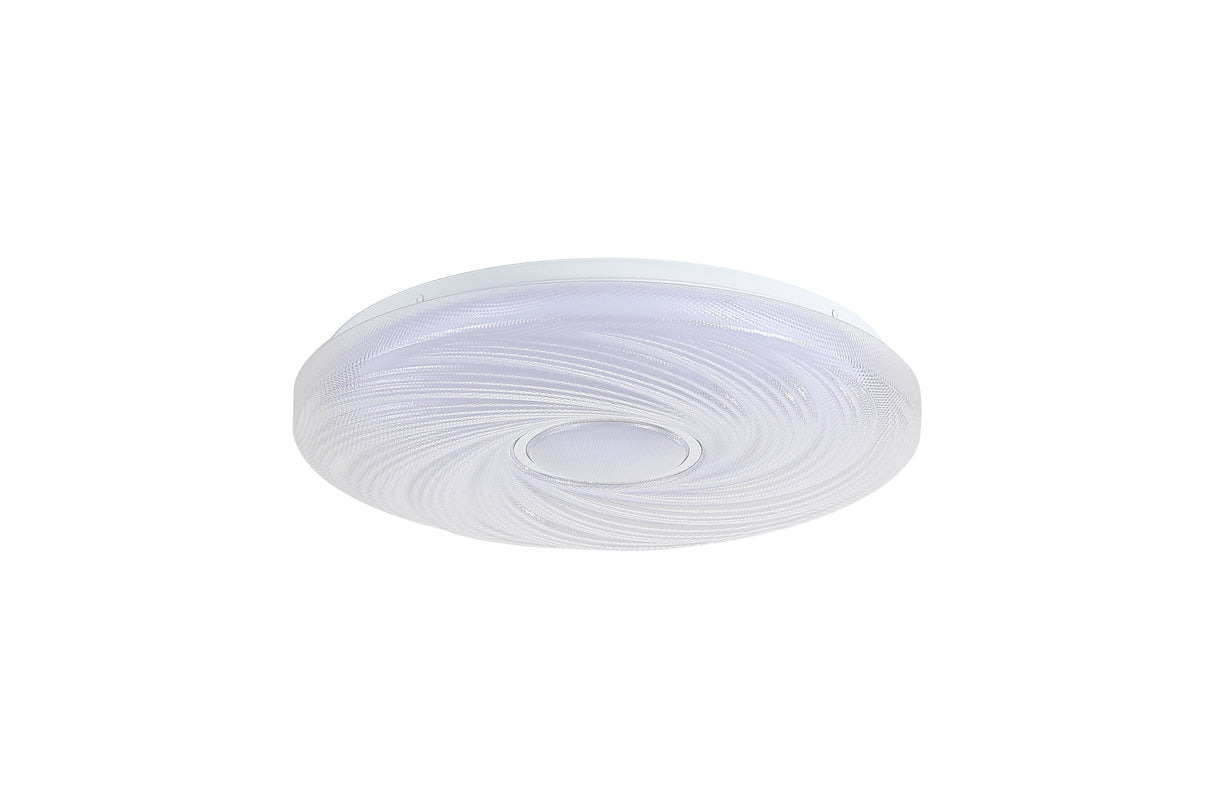 Searchlight Electric Aura LED Flush, Acrylic 97010-39WH