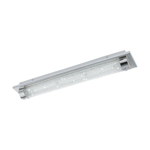 Eglo EU TOLORICO LED Bathroom Wall & Ceiling Light – 570mm Chrome, Clear Glass, Cool White, IP44