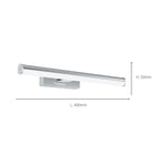 Eglo EU Vadumi Chrome & White Plastic Mirror Light, 40cm product image - Endon Lighting from First Light Direct with great prices and fast UK delivery
