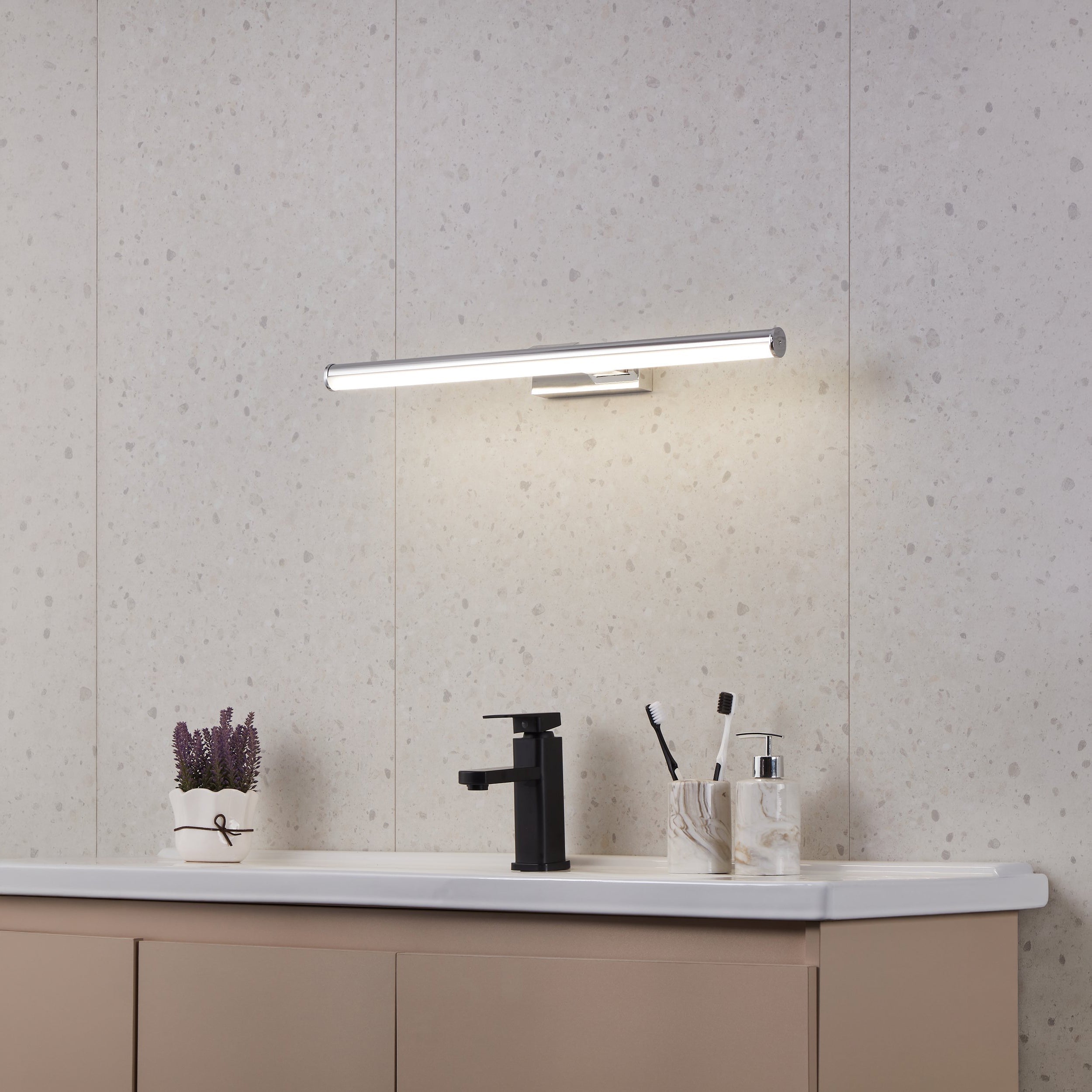 Eglo EU Roncade Steel Chrome LED Contemporary Wall Ceiling Light