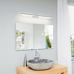 Eglo EU Vadumi Chrome & White Plastic Mirror Light, 78cm product image - Endon Lighting from First Light Direct with great prices and fast UK delivery