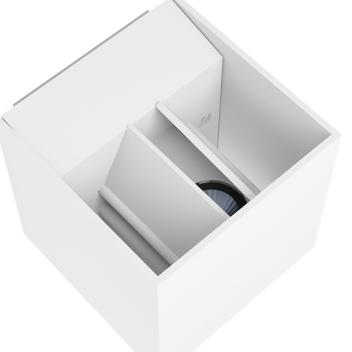 Eglo EU CALPINO Outdoor LED Wall Light – White, Up & Down Lighting, Integrated LED, IP54 Exterior Light