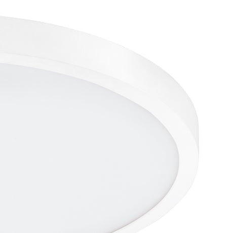 Eglo EU FUEVA?1 LED Ceiling Light – Ultra?Slim Surface Mounted Panel, Neutral White, 2600?lm, White