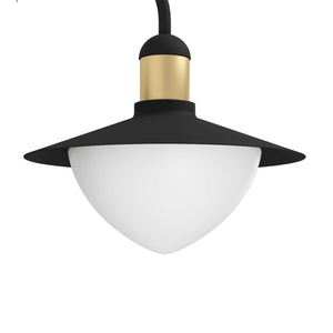 Eglo EU Sirmione Steel Black & Gold LED Pathway Light
