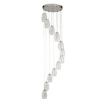 Searchlight Electric Cyclone 12Lt Pendant - Chrome & Clear Glass 97291-12CL