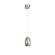 Cyclone Pendant - Chrome & Smoked Glass
