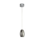 Searchlight Electric Cyclone Pendant - Chrome & Smoked Glass 97291-1SM