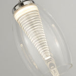 Searchlight Electric Cyclone 4Lt Bar Pendant - Chrome & Clear Glass 97292-4CL