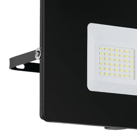 Eglo EU FAEDO?3 Outdoor LED Floodlight – Black Aluminium, Daylight White, Mid?High Output, IP65 Exterior Lighting
