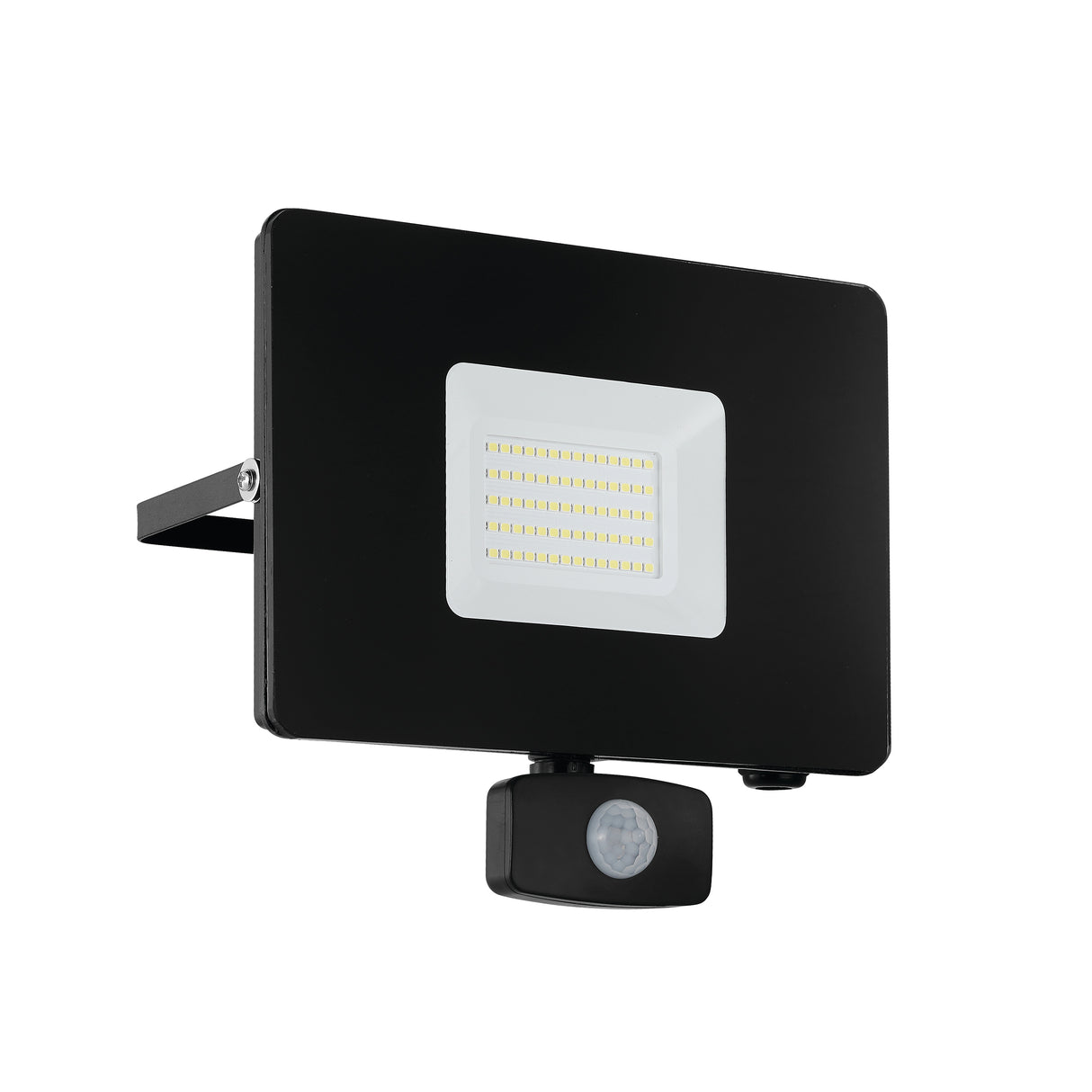 Eglo EU FAEDO?3 Outdoor LED Floodlight – Black Aluminium, Motion Sensor, Daylight White, IP44 Exterior Lighting