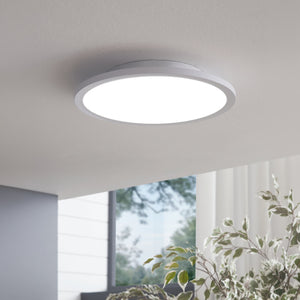 Eglo EU Sarsina White Aluminium & Plastic LED Ceiling Light, 30cm