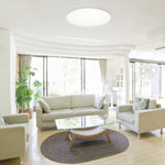 Eglo EU Sarsina White Aluminium & Plastic LED Ceiling Light, 60cm product image - Endon Lighting from First Light Direct with great prices and fast UK delivery