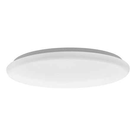 Eglo EU Giron White Steel & Plastic LED Tuneable White Ceiling Light, 57cm