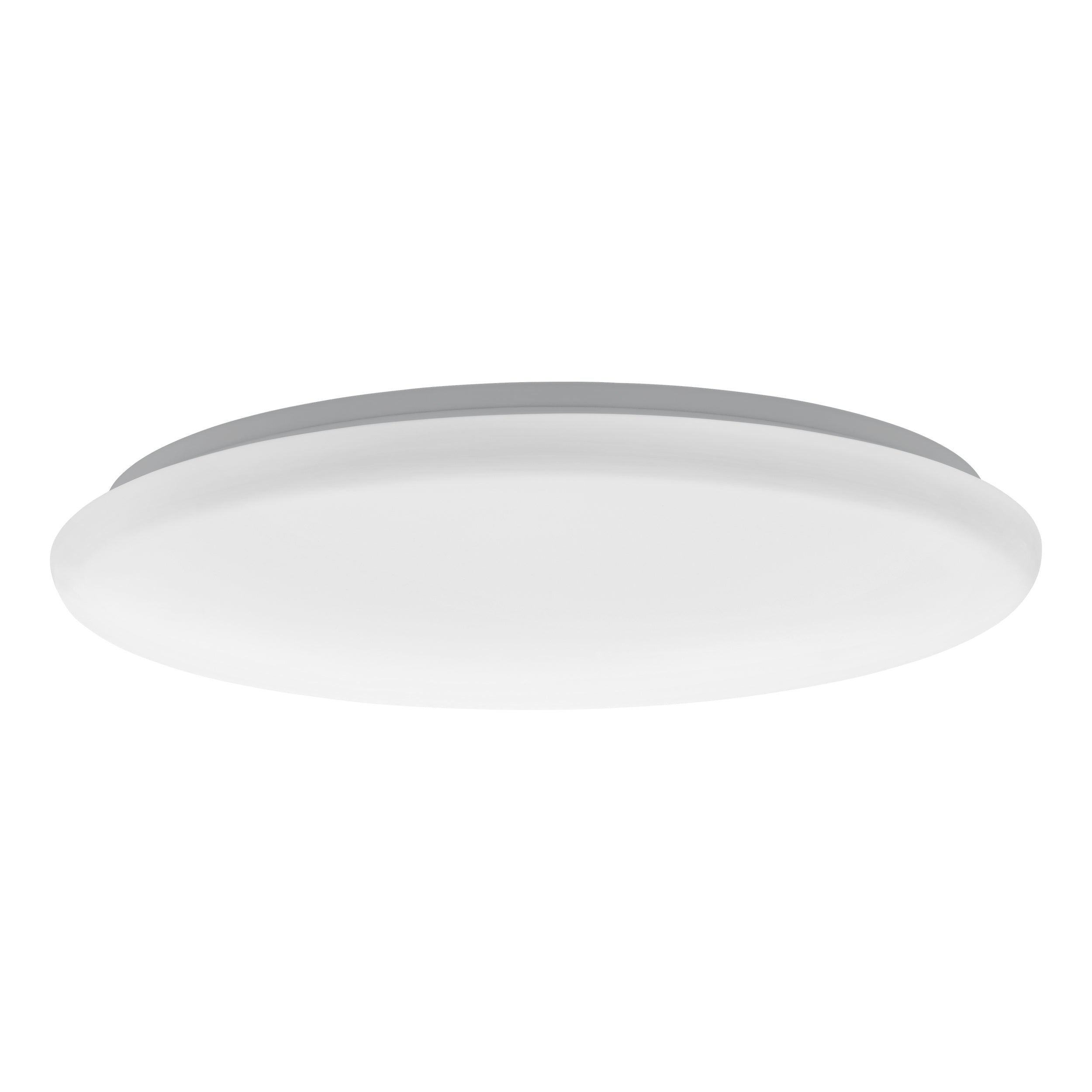 Eglo EU Giron-S White Steel & Plastic With Crystal Effect LED Ceiling Light, 57cm product image - Endon Lighting from First Light Direct with great prices and fast UK delivery