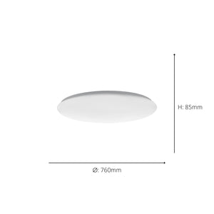 Eglo EU Giron White Steel & Plastic LED Tuneable White Ceiling Light