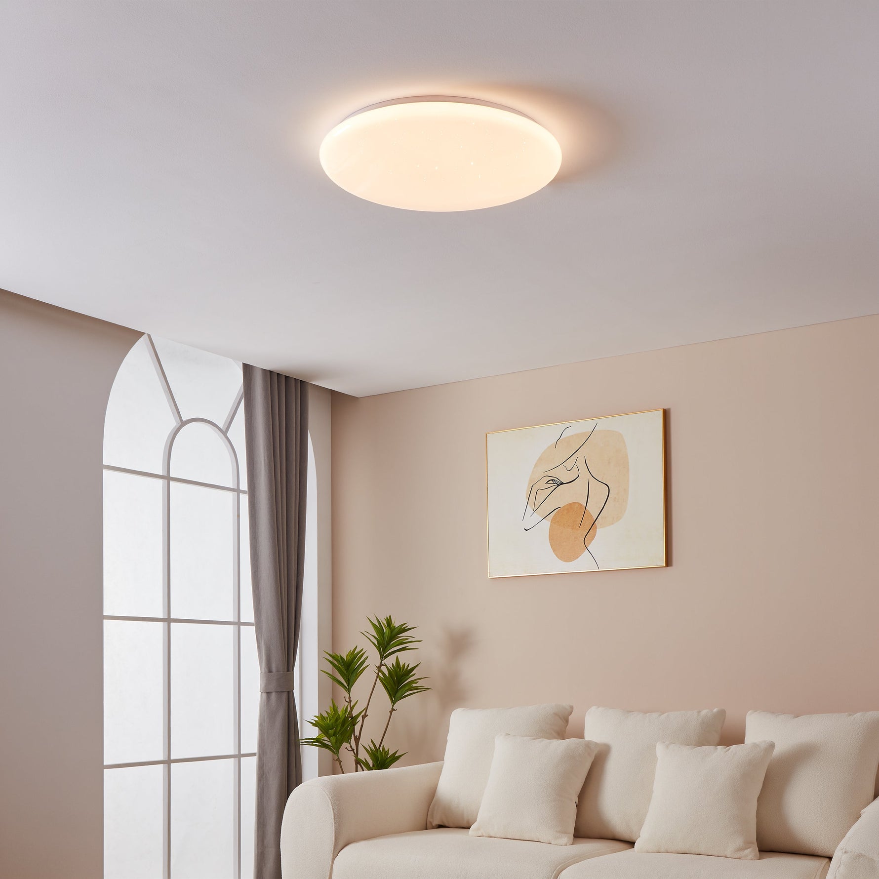 Eglo EU LOMALTAS?Z Smart LED Ceiling Light – Black & Wood, Tuneable White, App & Remote Control product image - Endon Lighting from First Light Direct with great prices and fast UK delivery