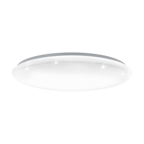 Eglo EU Giron-S White Steel & Plastic With Crystal Effect LED Ceiling Light