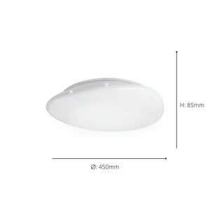 Eglo EU Sileras LED Tuneable White Plastic Ceiling Light