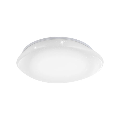 Eglo EU Sileras LED Steel & Plastic With Crystal Effect Ceiling Light