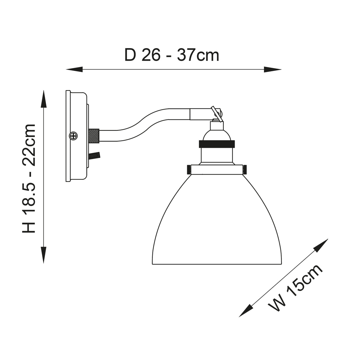 Endon Lighting Jericho 125441 Jericho Table Light
