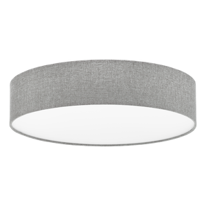Eglo Lighting CL/3 E27 Ø570 linen grey 'PASTERI' textiles pendets from the PASTERI range. Part Number - 97613
