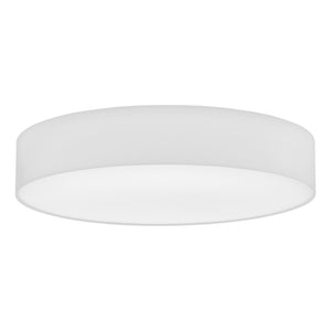 Eglo EU Pasteri White Steel & Fabric Ceiling Light