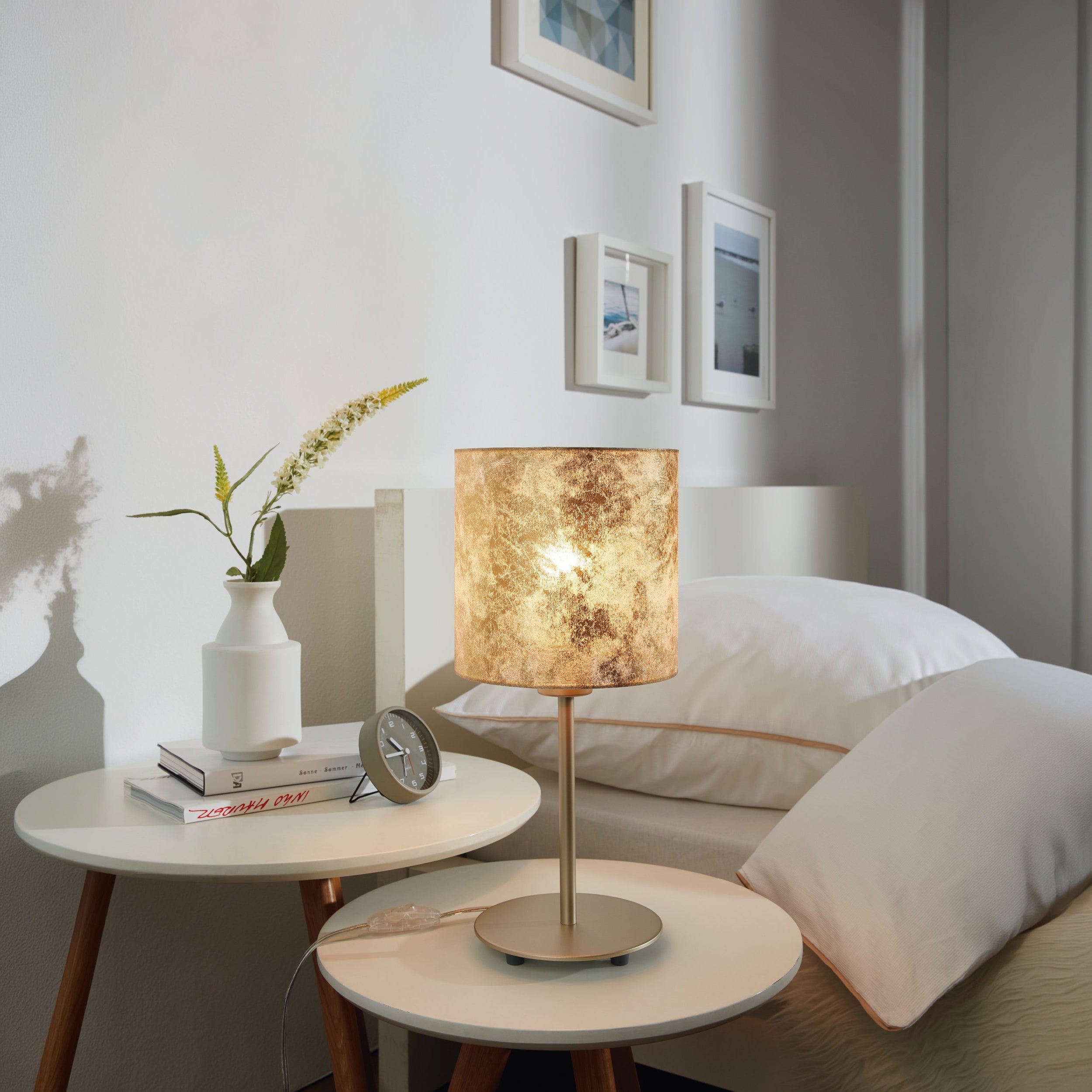 Eglo EU CHINOA Outdoor LED Wall Light – White Aluminium & Steel, Warm White, Exterior Lighting