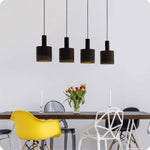 Eglo EU Concessa 1 Steel & Fabric Cluster 4-Light Pendant