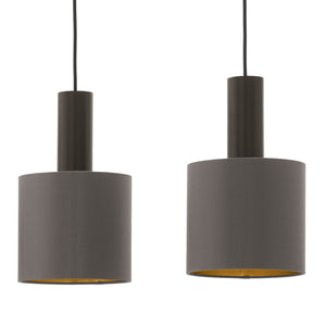 Eglo EU Concessa 1 Steel & Fabric Cluster 4-Light Pendant
