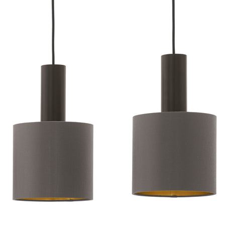 Eglo EU Concessa 1 Steel & Fabric Cluster 4-Light Pendant