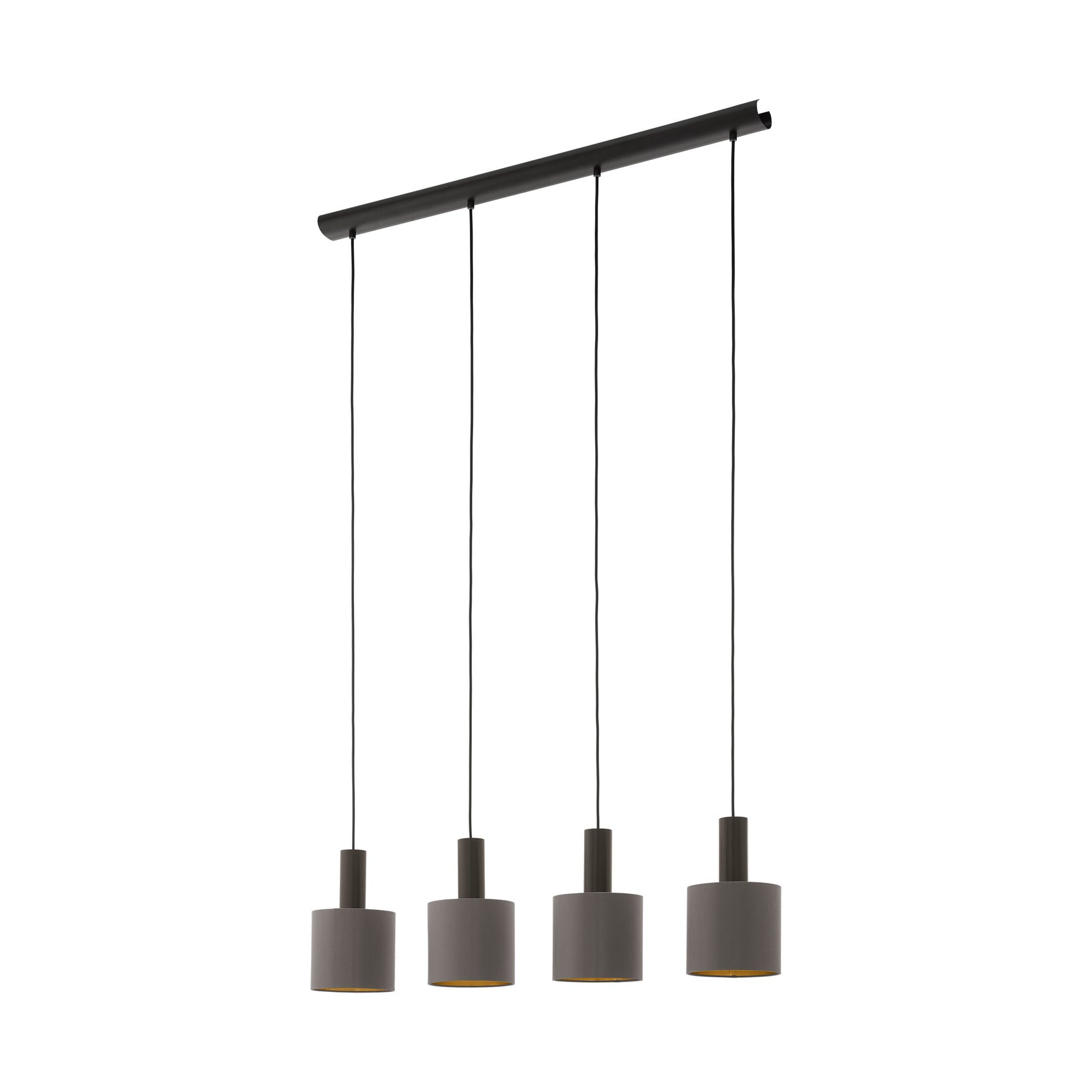 Eglo EU Concessa 1 Steel & Fabric Cluster 4-Light Pendant