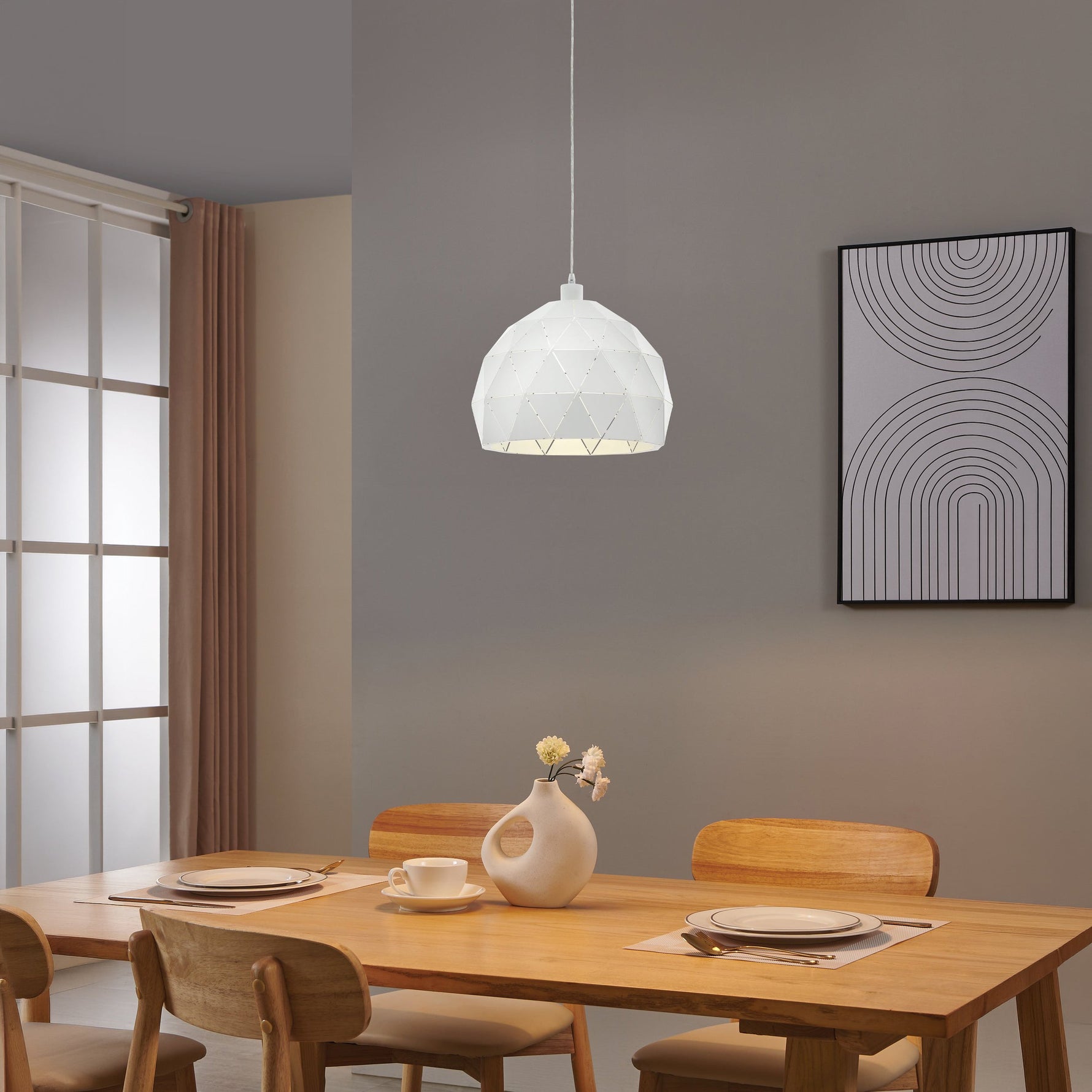 Eglo EU TOLLOS?Z Smart LED Ceiling Light – RGB & Tuneable White, App & Remote Control, 2700?lm, Connect.z product image - Endon Lighting from First Light Direct with great prices and fast UK delivery