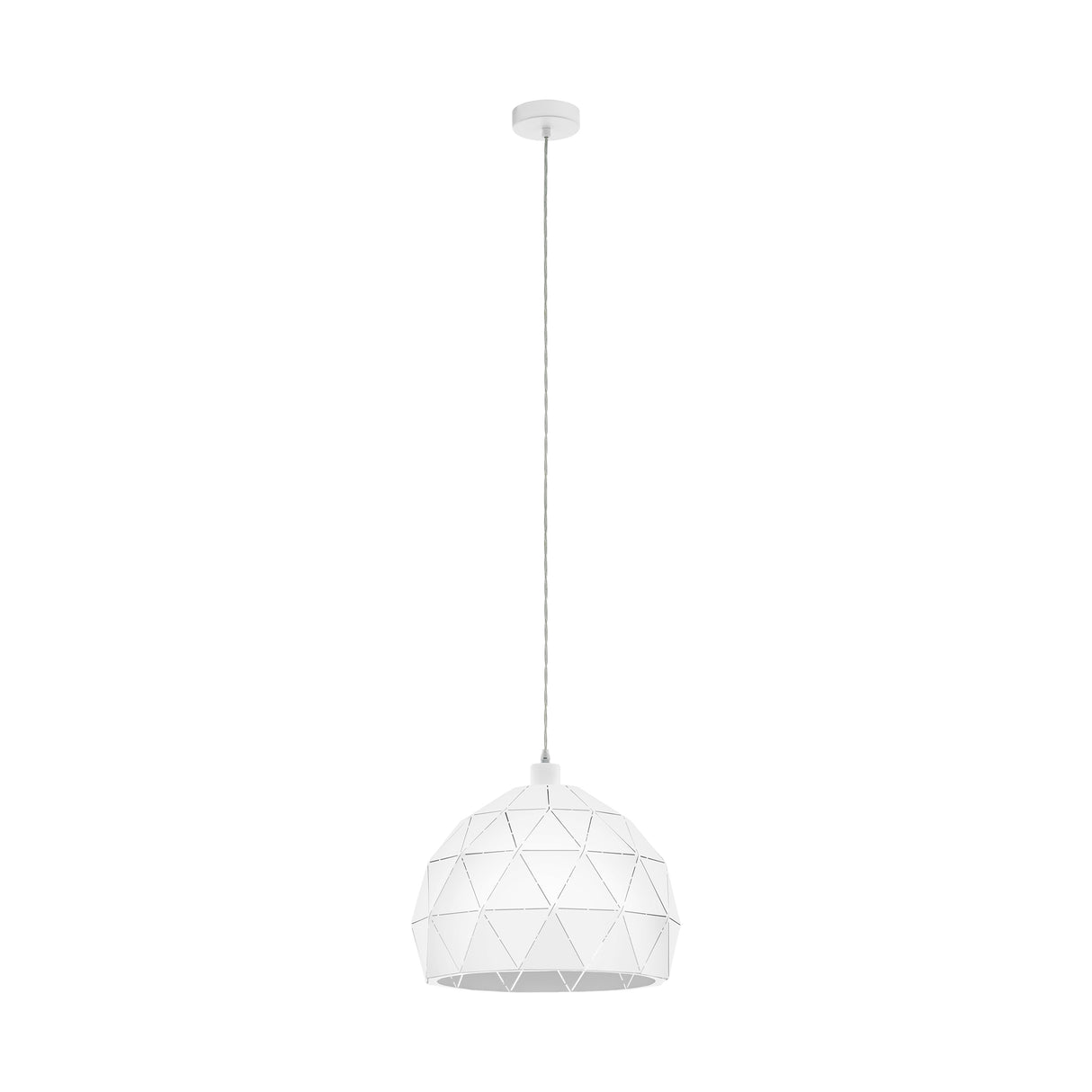Eglo EU Roccaforte White Metal Single Ceiling Pendant