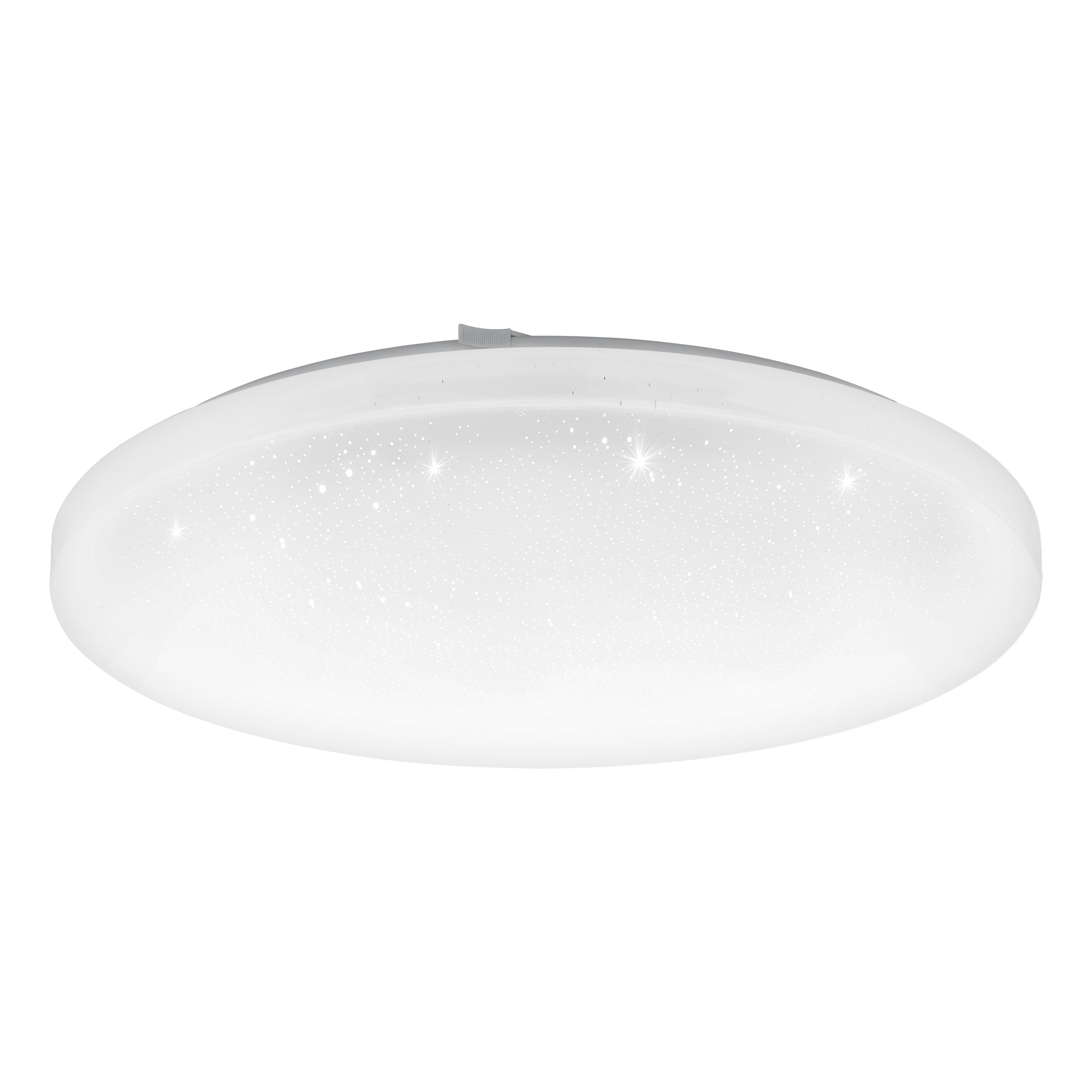 Eglo EU Frania-S Square White Crystal Effect Wall/Ceiling Light, 43cm