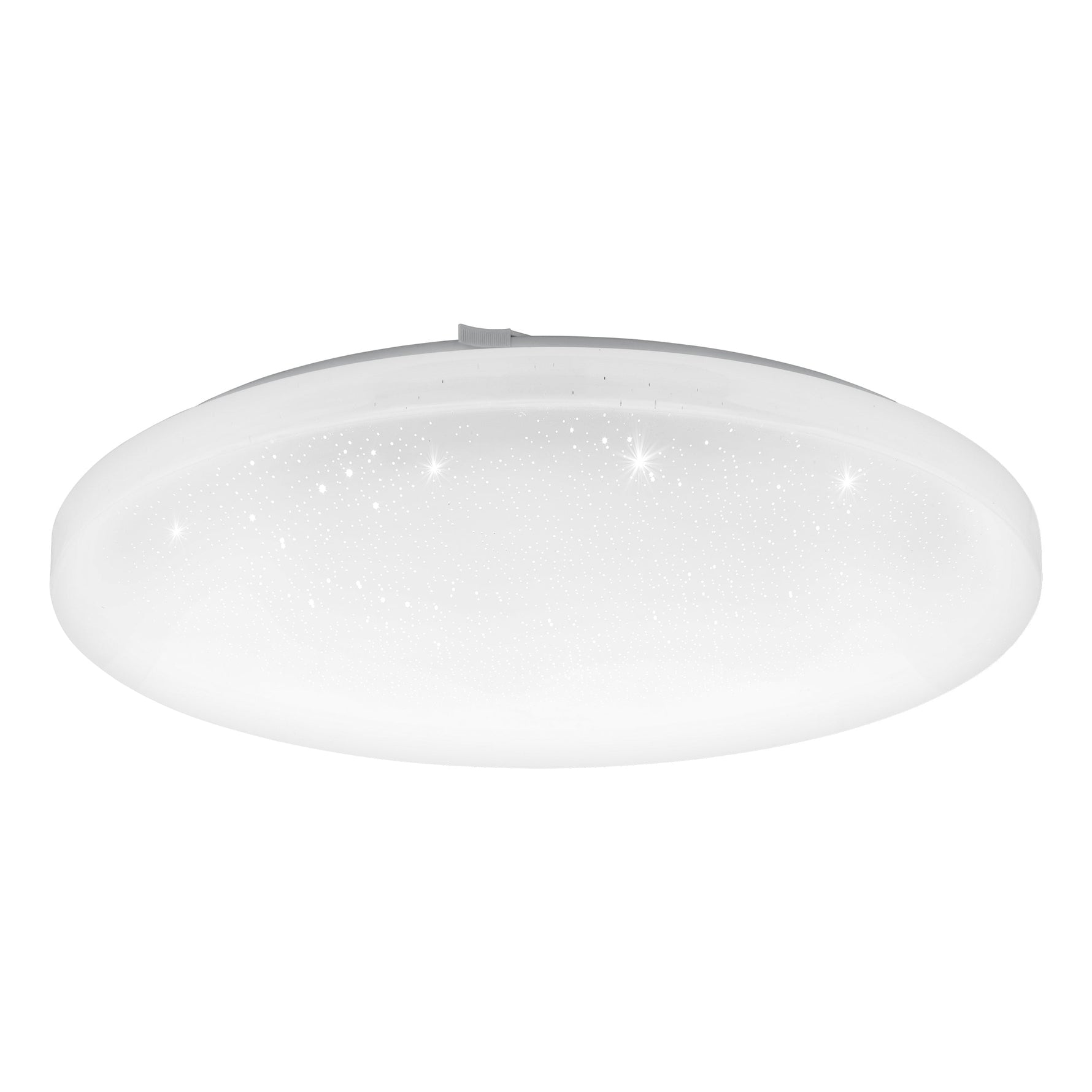 Eglo EU Frania-S Square White Crystal Effect Wall/Ceiling Light, 43cm