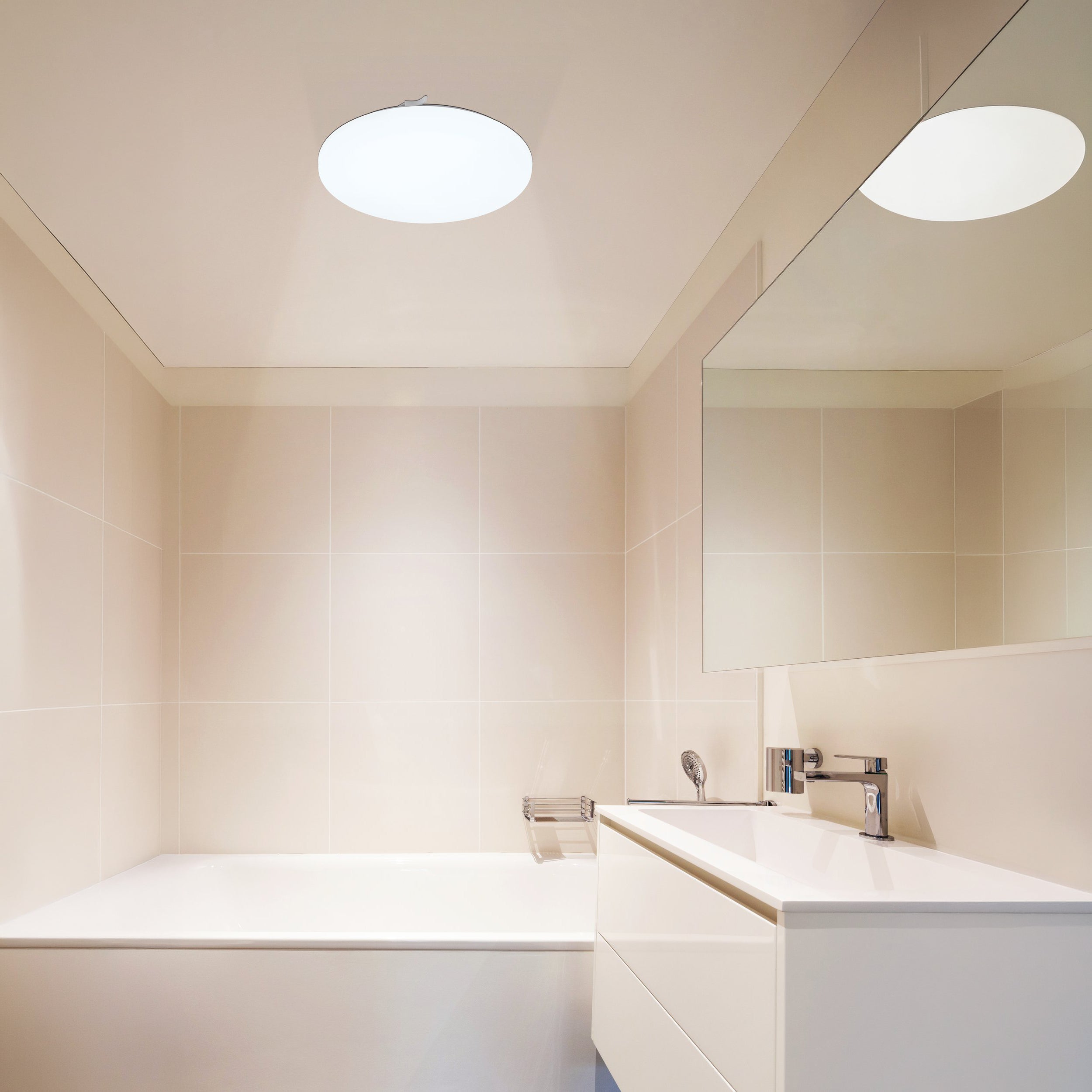 Eglo EU Salobrena-A White Aluminium LED Ceiling Light, 120cm product image - Endon Lighting from First Light Direct with great prices and fast UK delivery
