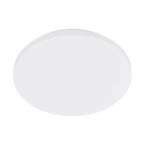 Eglo EU Frania Rounded Plastic & Steel LED Bathroom Ceiling Light, 33cm