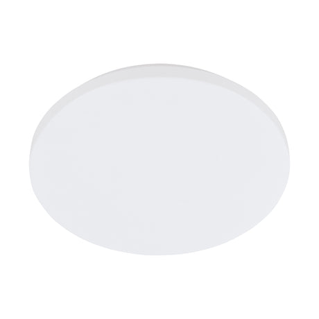 Eglo EU Frania Rounded Plastic & Steel LED Bathroom Ceiling Light, 33cm