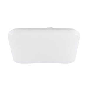 Eglo EU Frania Square Bathroom White Wall/Ceiling Light, 33cm