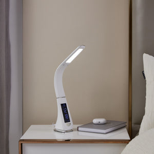 Eglo EU Cognoli White Plastic 3 Step Dimming Touch Desk Lamp