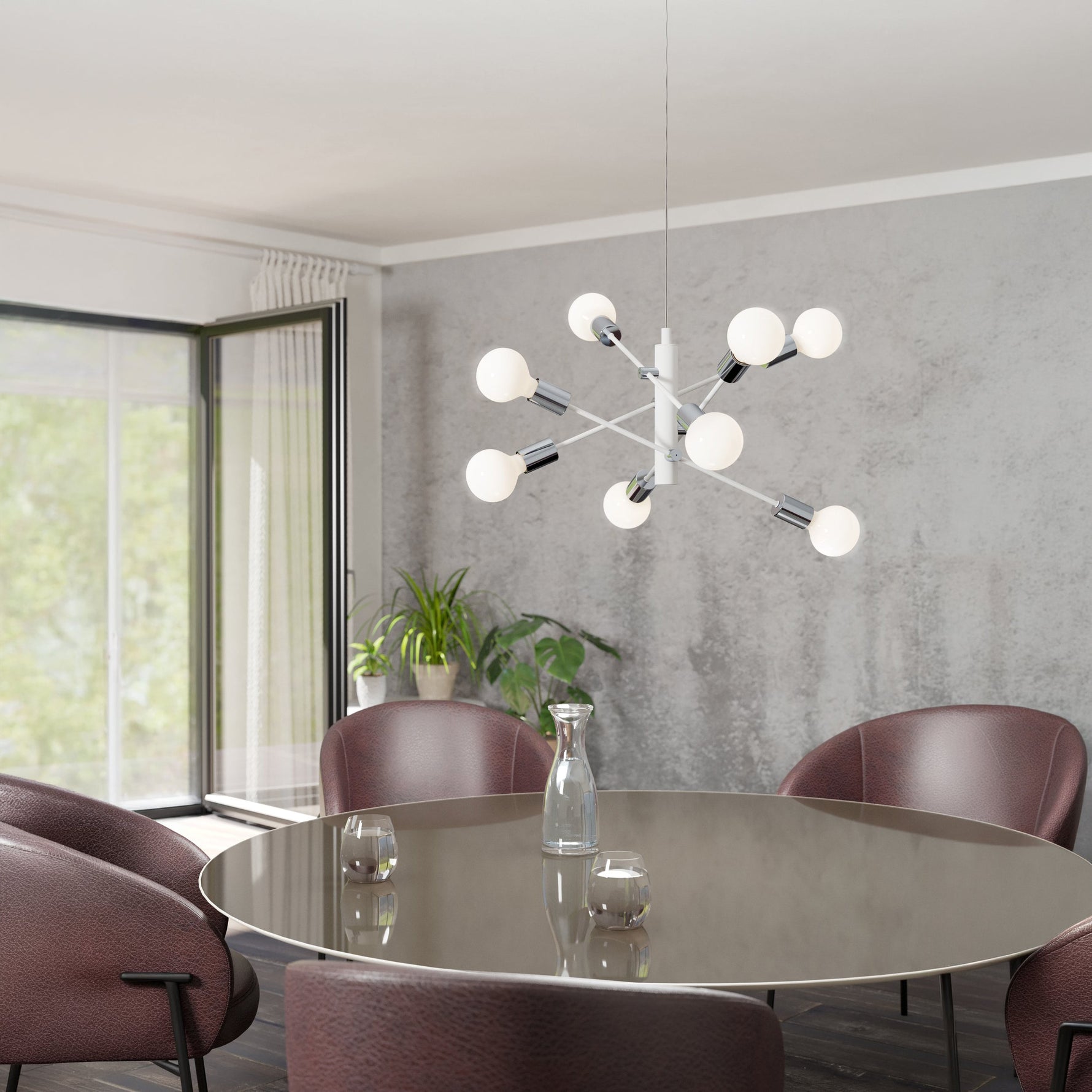 Eglo EU Calarossa-Z Modern Black Steel Smart Light Pendant