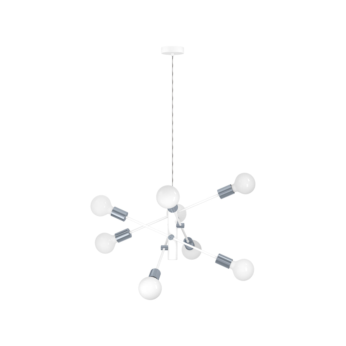 Eglo EU Gradoli Chome Steel Starburst Pendant Light